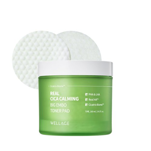 WELLAGE WELLAGE Real Cica Calming Toner Pad 160ml