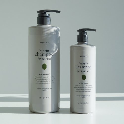 SIMPLYO Biotin hair loss shampoo 500ml volume hair loss relief scalp care