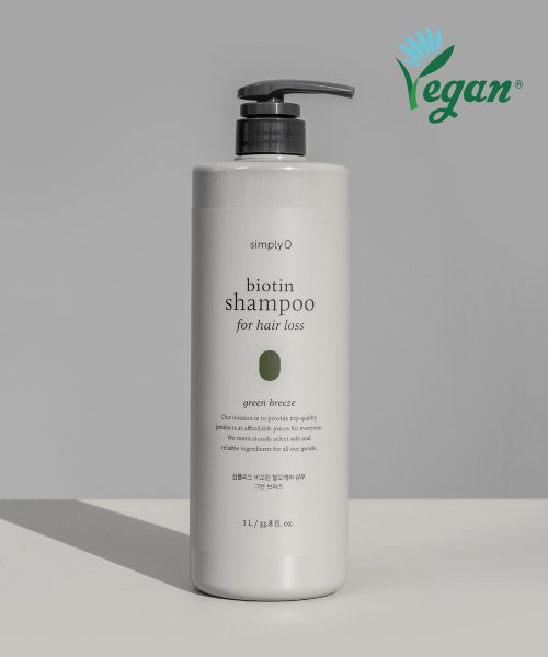 SIMPLYO (Large volume) Biotin hair loss shampoo 1L volume hair loss relief scalp care