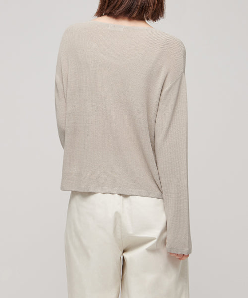 MUSINSA STANDARD WOMAN MUSINSA STANDARD WOMAN Women's Knitwear Boat Neck Sheer Knit (Size L)