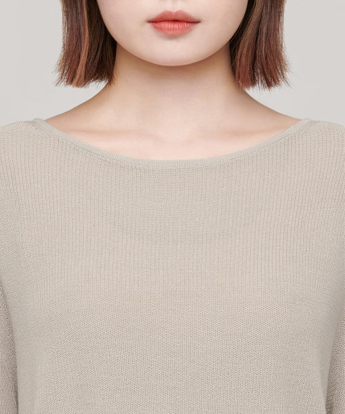 MUSINSA STANDARD WOMAN MUSINSA STANDARD WOMAN Women's Knitwear Boat Neck Sheer Knit (Size L)