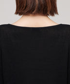MUSINSA STANDARD WOMAN MUSINSA STANDARD WOMAN Women's Knitwear Boat Neck Sheer Knit [Black]