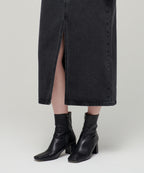 MUSINSA STANDARD WOMAN MUSINSA STANDARD WOMAN Women's Denim Long Skirt (Washed Black)