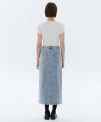 MUSINSA STANDARD WOMAN MUSINSA STANDARD WOMAN Denim Long Skirt Front Slit