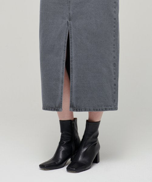MUSINSA STANDARD WOMAN MUSINSA STANDARD WOMAN Women's Denim Long Skirt [Gray]