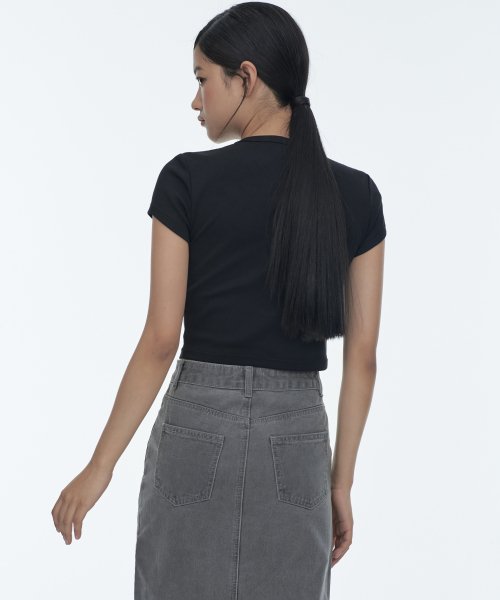 MUSINSA STANDARD WOMAN MUSINSA STANDARD WOMAN Women's Denim Long Skirt [Gray]