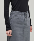 MUSINSA STANDARD WOMAN MUSINSA STANDARD WOMAN Women's Denim Long Skirt [Gray]
