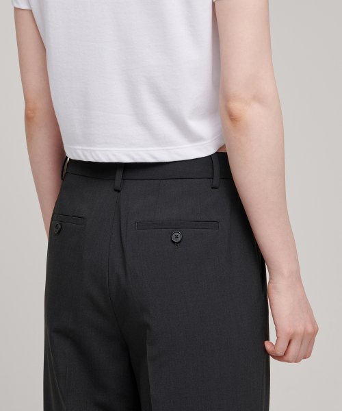 MUSINSA STANDARD WOMAN MUSINSA STANDARD WOMAN Slacks Straight Fit [Gray]