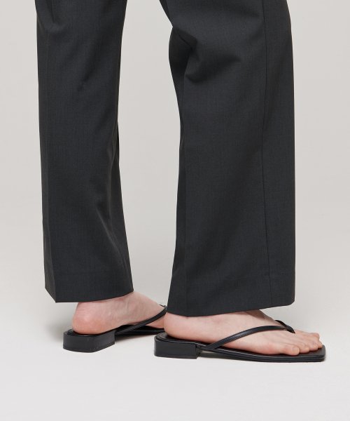 MUSINSA STANDARD WOMAN MUSINSA STANDARD WOMAN Slacks Straight Fit [Gray]