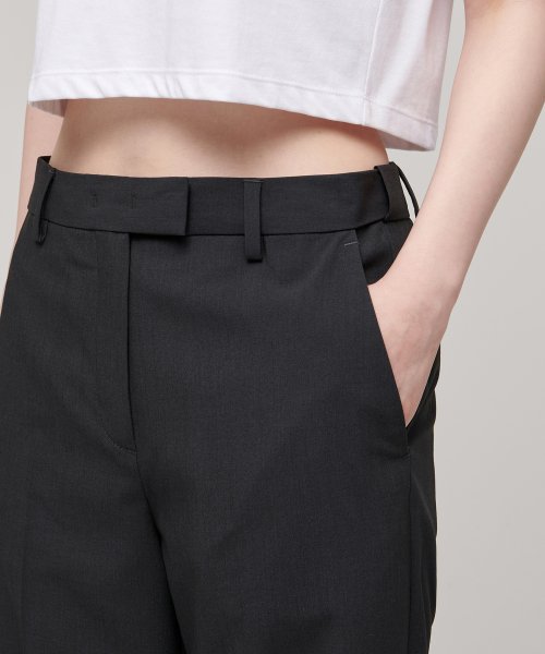 MUSINSA STANDARD WOMAN MUSINSA STANDARD WOMAN Slacks Straight Fit [Gray]