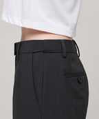 MUSINSA STANDARD WOMAN MUSINSA STANDARD WOMAN Slacks Straight Fit [Gray]