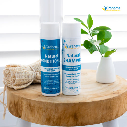 GRAHAMS Natural Shampoo 250mL_Itchy Sensitive Scalp 99 Naturally Derived Ingredients