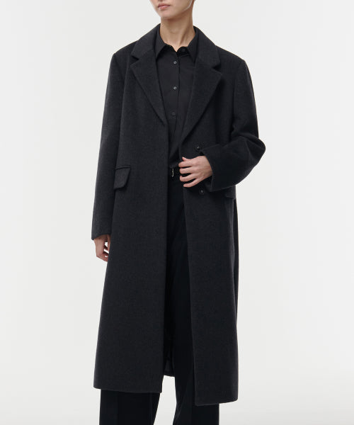 MUSINSA STANDARD WOMAN MUSINSA STANDARD WOMAN Coat Charcoal Gray