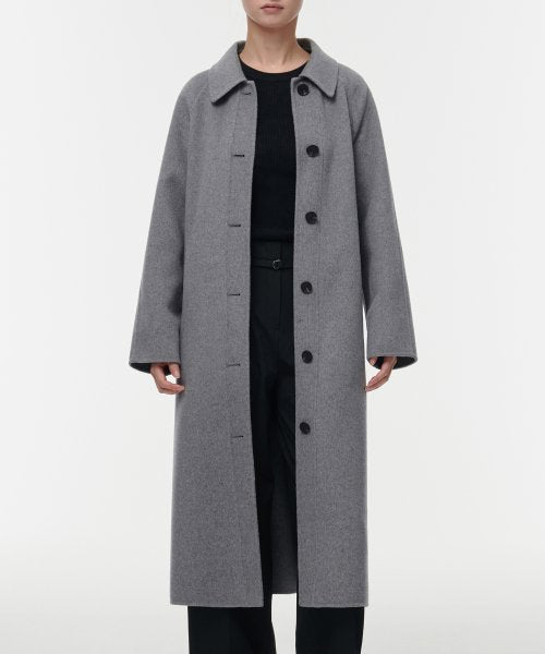 MUSINSA STANDARD WOMAN MUSINSA STANDARD WOMAN Cashmere Blend Handmade Balmacan Robe Coat [Medium]