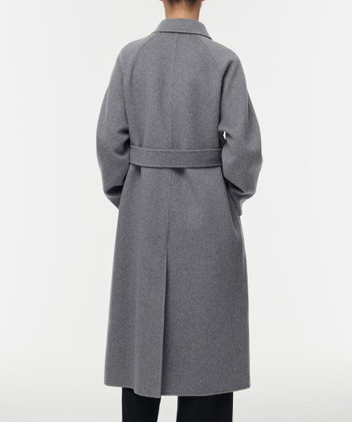 MUSINSA STANDARD WOMAN MUSINSA STANDARD WOMAN Cashmere Blend Handmade Balmacan Robe Coat [Medium]