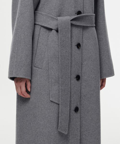 MUSINSA STANDARD WOMAN MUSINSA STANDARD WOMAN Cashmere Blend Handmade Balmacan Robe Coat [Medium]