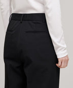 MUSINSA STANDARD WOMAN MUSINSA STANDARD WOMAN Slacks Straight Fit [Black]