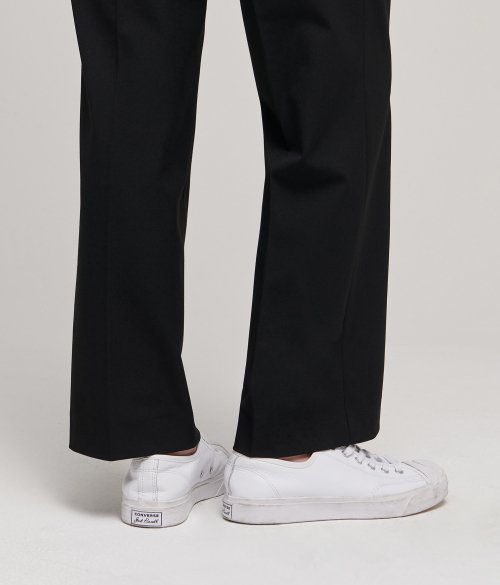MUSINSA STANDARD WOMAN MUSINSA STANDARD WOMAN Slacks Straight Fit [Black]