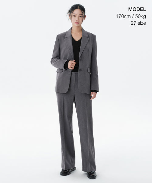 MUSINSA STANDARD WOMAN MUSINSA STANDARD WOMAN Slacks Medium Gray
