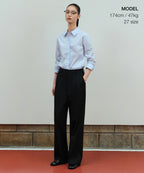 MUSINSA STANDARD WOMAN MUSINSA STANDARD WOMAN Women's High Waist Wide Slacks [Black]