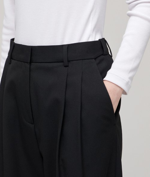 MUSINSA STANDARD WOMAN MUSINSA STANDARD WOMAN Women's High Waist Wide Slacks [Black]
