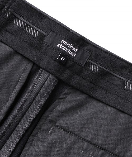 MUSINSA STANDARD WOMAN MUSINSA STANDARD WOMAN High Waist Wide Slacks (Gray)