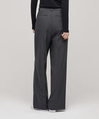 MUSINSA STANDARD WOMAN MUSINSA STANDARD WOMAN High Waist Wide Slacks (Gray)