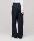 MUSINSA STANDARD WOMAN MUSINSA STANDARD WOMAN Women's High Waist Wide Slacks (Navy)