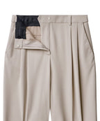 MUSINSA STANDARD WOMAN MUSINSA STANDARD WOMAN Women's High Waist Wide Slacks (Light Beige)