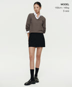 MUSINSA STANDARD WOMAN MUSINSA STANDARD WOMAN Women's Slit Mini Skirt [Black]