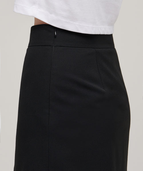 MUSINSA STANDARD WOMAN MUSINSA STANDARD WOMAN Women's Slit Mini Skirt [Black]