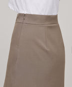 MUSINSA STANDARD WOMAN MUSINSA STANDARD WOMAN Women's Slit Mini Skirt Dusty Beige