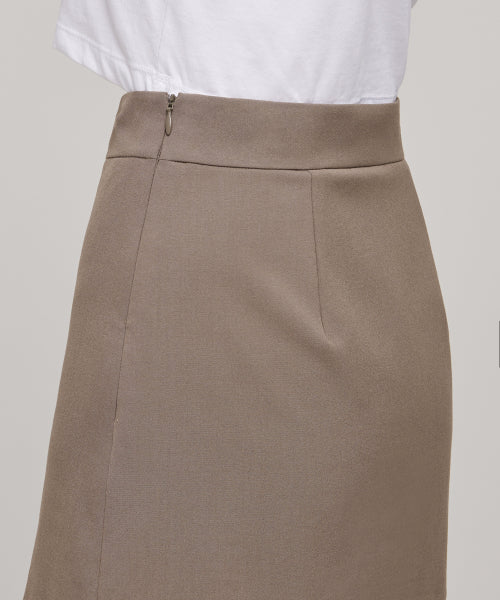MUSINSA STANDARD WOMAN MUSINSA STANDARD WOMAN Women's Slit Mini Skirt Dusty Beige