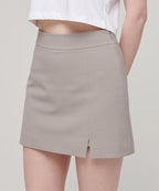 MUSINSA STANDARD WOMAN MUSINSA STANDARD WOMAN Women's Slit Mini Skirt Light Beige