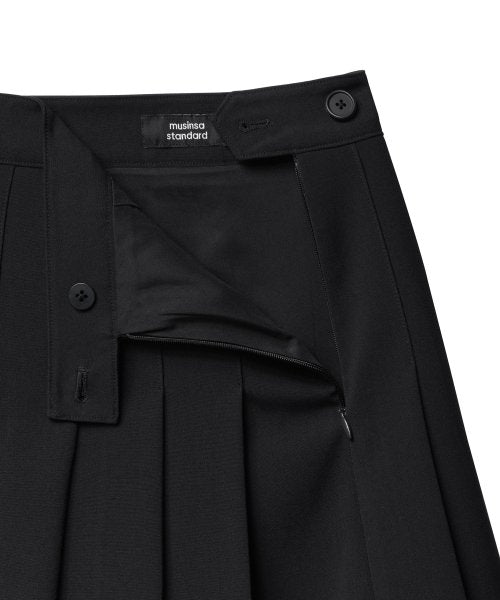 MUSINSA STANDARD WOMAN MUSINSA STANDARD WOMAN Women's Pleated Mini Skirt [Black]