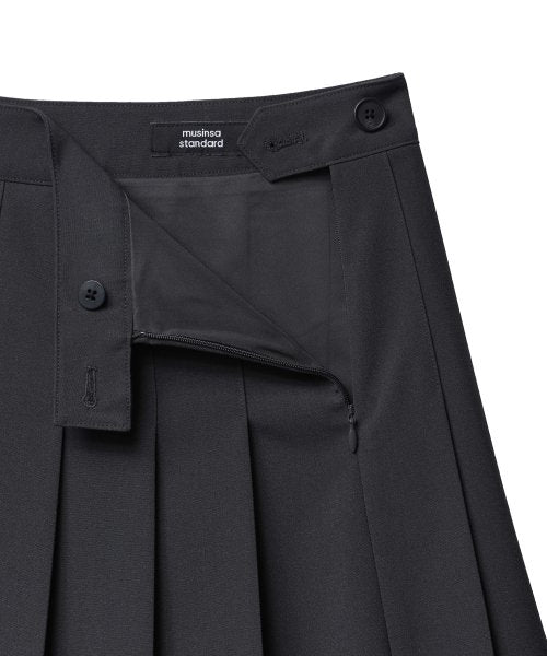 MUSINSA STANDARD WOMAN MUSINSA STANDARD WOMAN Pleated Mini Skirt Gray