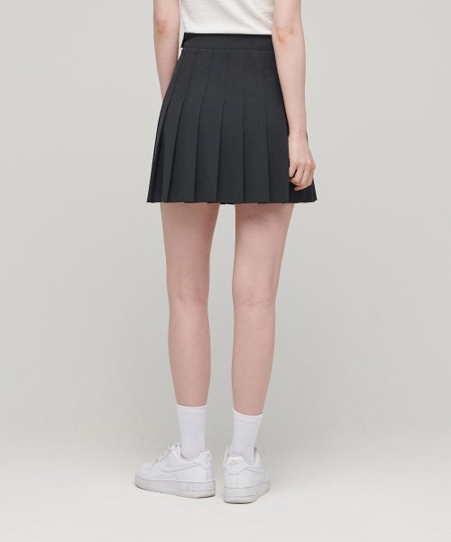 MUSINSA STANDARD WOMAN MUSINSA STANDARD WOMAN Pleated Mini Skirt Gray