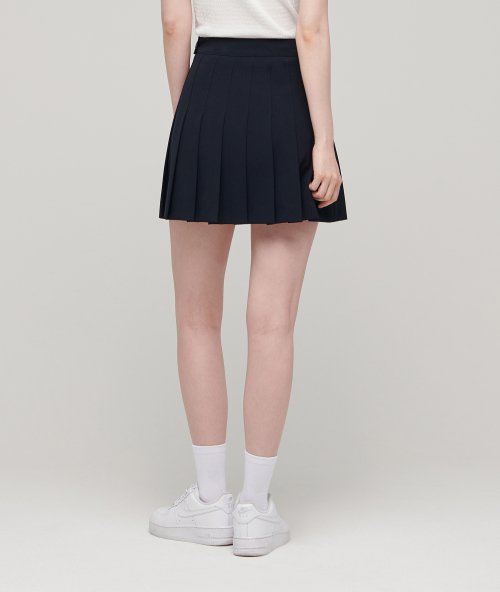 MUSINSA STANDARD WOMAN MUSINSA STANDARD WOMAN Women's Pleated Mini Skirt [Navy]