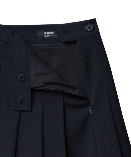 MUSINSA STANDARD WOMAN MUSINSA STANDARD WOMAN Women's Pleated Mini Skirt [Navy]