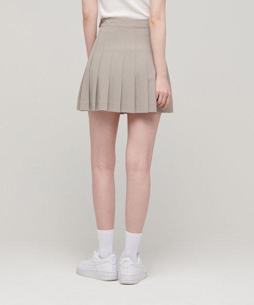 MUSINSA STANDARD WOMAN MUSINSA STANDARD WOMAN Women's Pleated Mini Skirt [Light Beige]