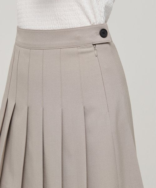 MUSINSA STANDARD WOMAN MUSINSA STANDARD WOMAN Women's Pleated Mini Skirt [Light Beige]