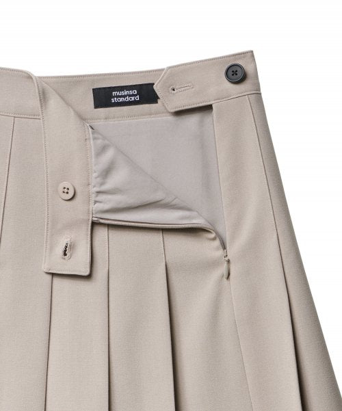 MUSINSA STANDARD WOMAN MUSINSA STANDARD WOMAN Women's Pleated Mini Skirt [Light Beige]