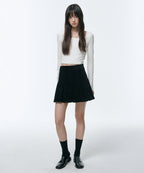 MUSINSA STANDARD WOMAN MUSINSA STANDARD WOMAN Women's Corduroy Pleated Mini Skirt (Black)