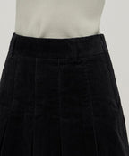 MUSINSA STANDARD WOMAN MUSINSA STANDARD WOMAN Women's Corduroy Pleated Mini Skirt (Black)