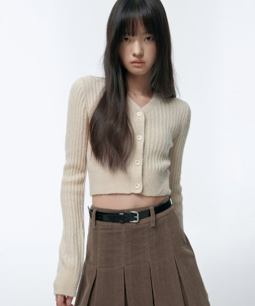 MUSINSA STANDARD WOMAN MUSINSA STANDARD WOMAN Skirt Pleated Mini Khaki Brown