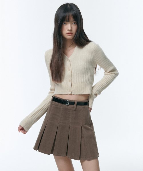 MUSINSA STANDARD WOMAN MUSINSA STANDARD WOMAN Skirt Pleated Mini Khaki Brown