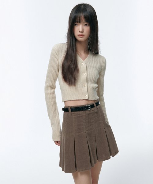 MUSINSA STANDARD WOMAN MUSINSA STANDARD WOMAN Skirt Pleated Mini Khaki Brown