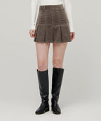 MUSINSA STANDARD WOMAN MUSINSA STANDARD WOMAN Skirt Pleated Mini Khaki Brown