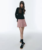 MUSINSA STANDARD WOMAN MUSINSA STANDARD WOMAN Women's Corduroy Pleated Mini Skirt [Pink]