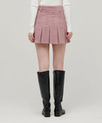 MUSINSA STANDARD WOMAN MUSINSA STANDARD WOMAN Women's Corduroy Pleated Mini Skirt [Pink]